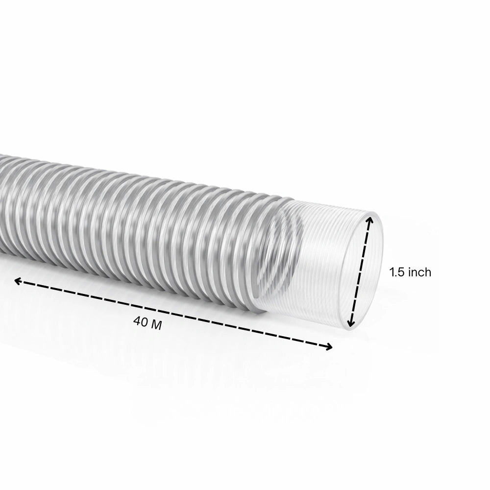 1.5 inch Berry silver PVC suction hose 40M for pump and water transfer