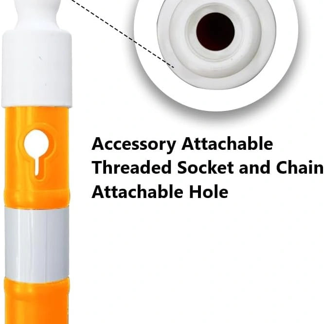 Yellow 110CM road delineator post with weighted PVC base for construction and traffic guidance