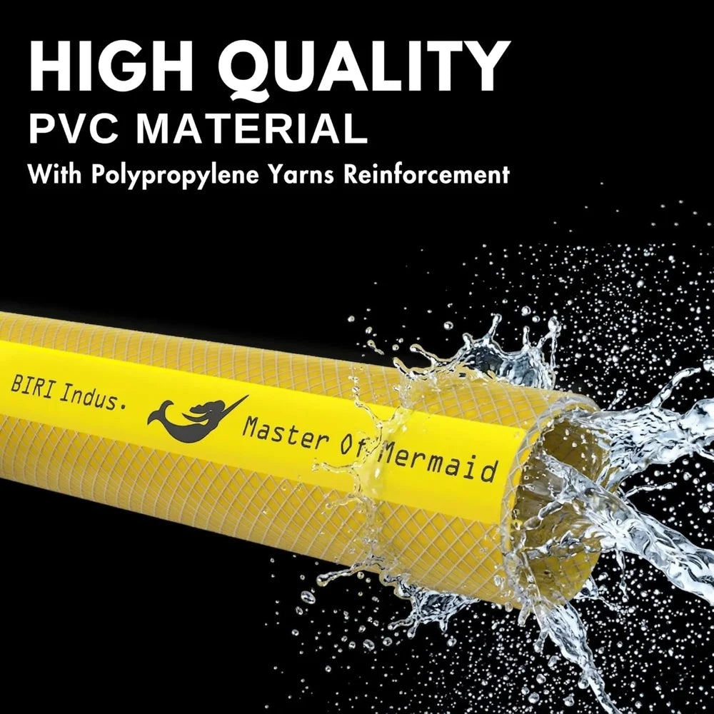 25 meter 3/4 inch reinforced yellow water hose Mermaid for garden and irrigation