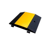 Yellow and black speed bump