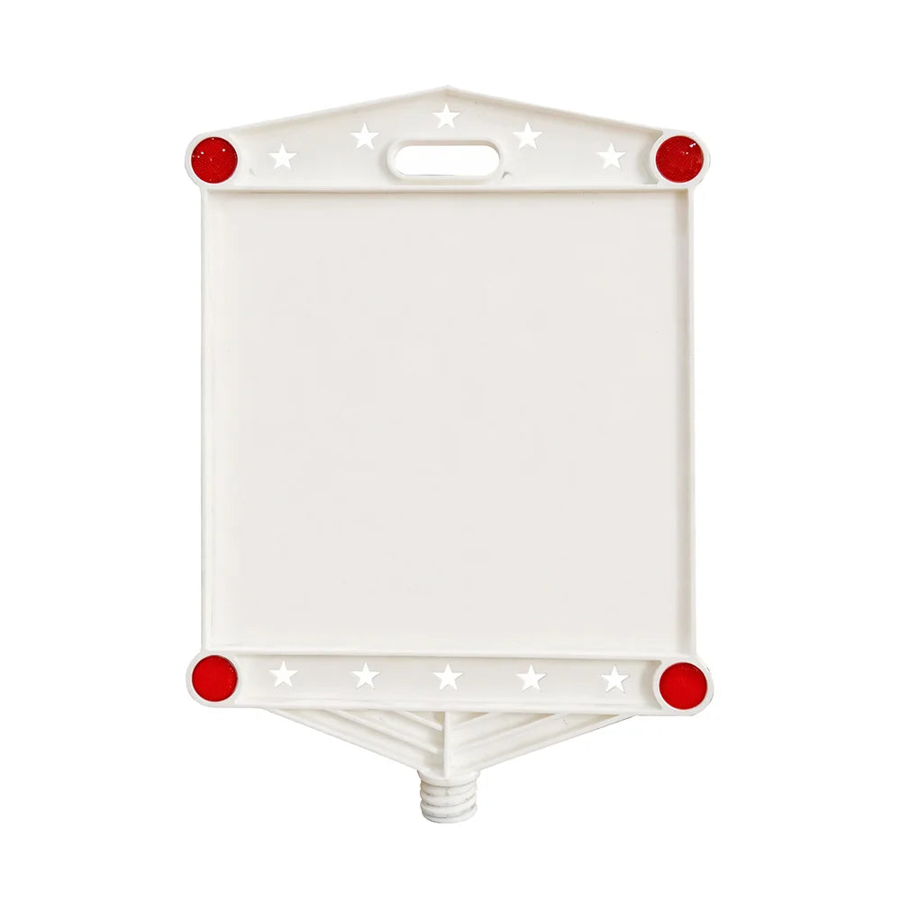 Berry empty reflective sign plate 30x30cm for custom message display