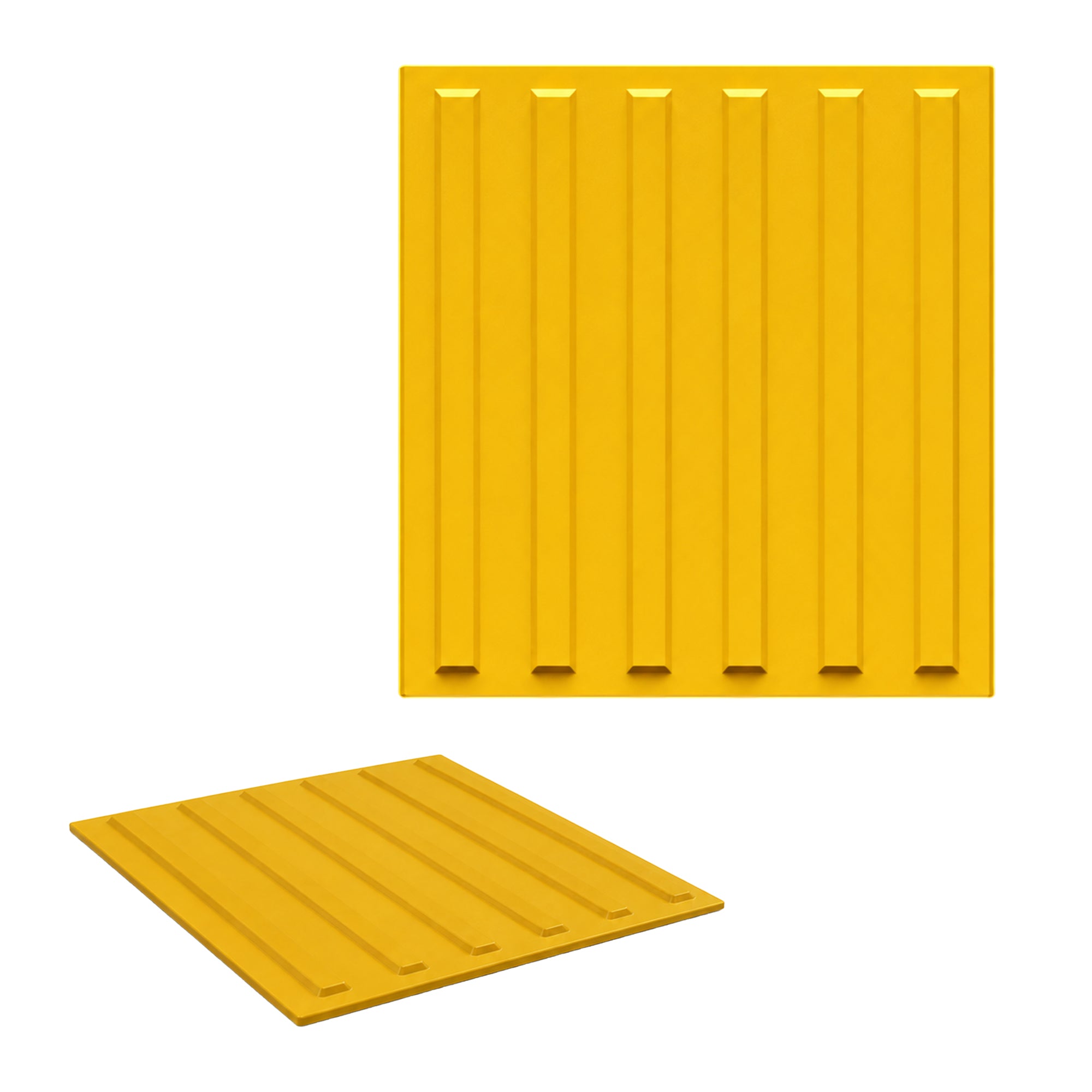 40x40cm yellow tactile floor tile for public walkways and transit areas