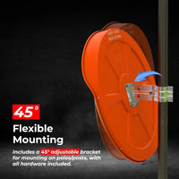 80cm round convex mirror for enhanced parking safety and driveway monitoring