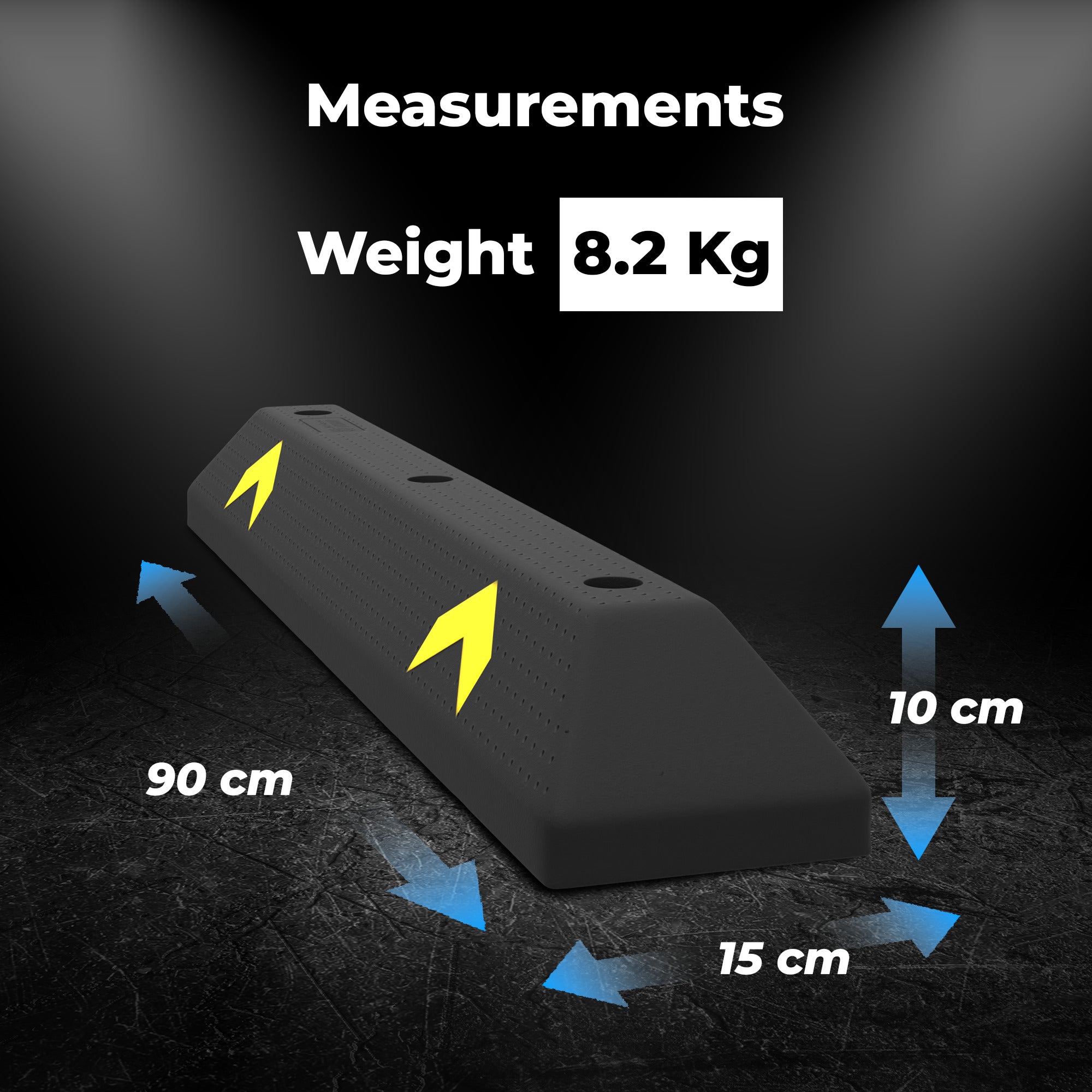 Parking wheel stop measurement