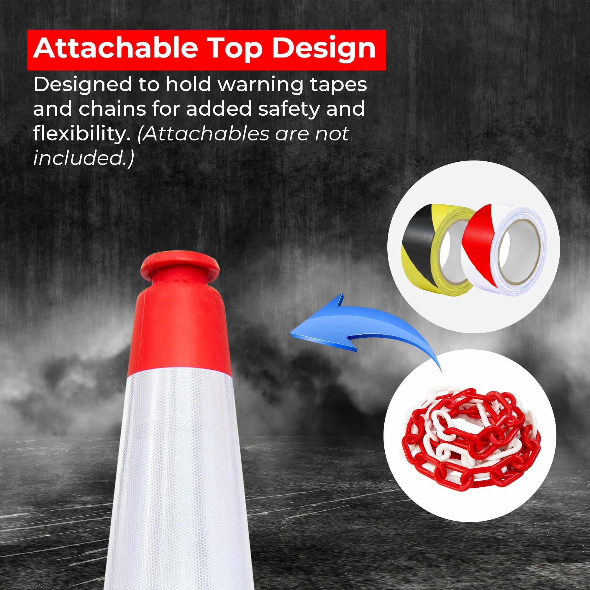 100CM Traffic Cone - Red