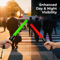 led traffic safety wand baton