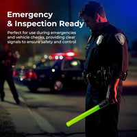led traffic safety wand baton