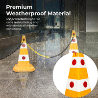 Evelux 62CM Traffic Cone - Yellow