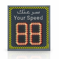 Digital speedometer with LED display showing 'Your Speed' and '88'.