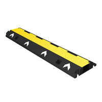 Black and yellow speed bump