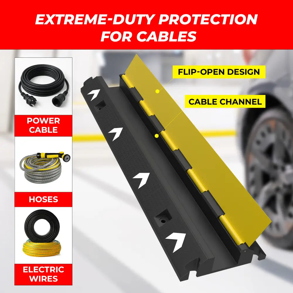 Cable protector with flip-open design