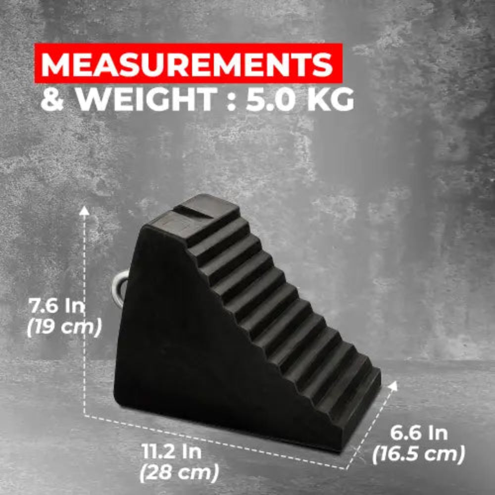 Rubber Wheel Chocks Black for vehicle