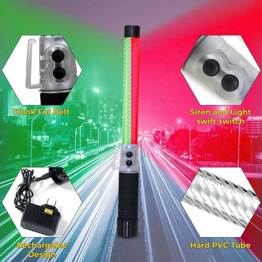 Security device with siren and light feature, rechargeable design, and hard PVC tube construction.