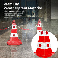 Evelux 62CM Traffic Cone - Red