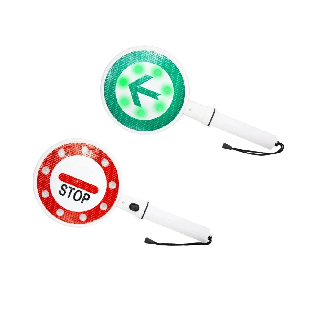 Berry Stop and Go LED traffic control baton with red and green lights for safety signaling
