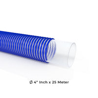 Berry suction hose 4 inch 25M blue PVC for water pumping and industrial use