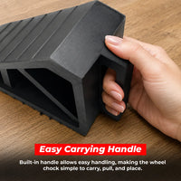 Big rubber wheel stop 3.1kg for cars, trucks, and commercial vehicles