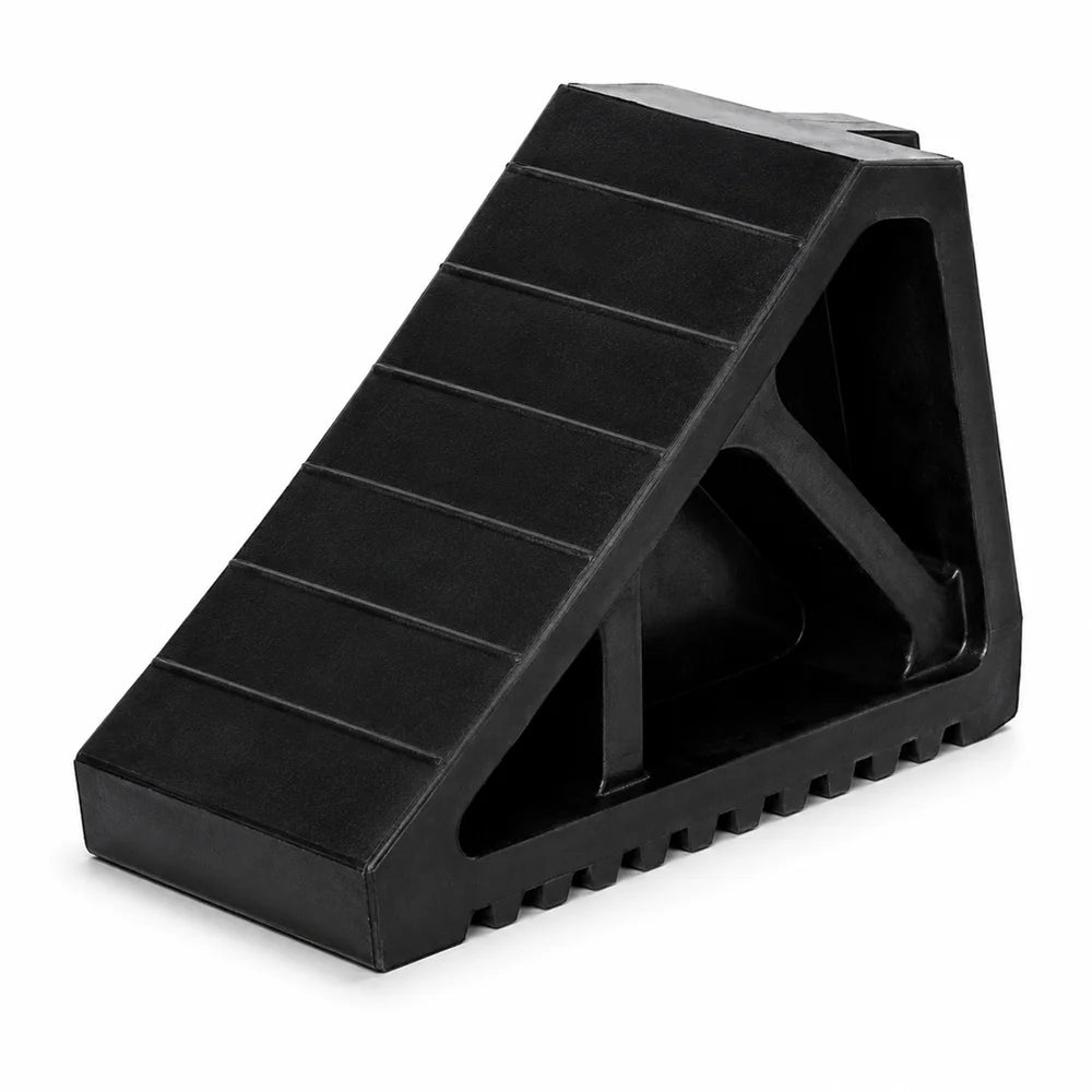 Big 3.1kg rubber wheel chock for cars and trucks with secure parking support