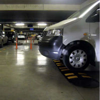 Black yellow PVC road hump 50CM reflective for parking and road safety