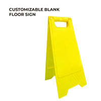 Customizable blank floor sign 62cm for safety messages