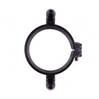 Black clamp on a white background