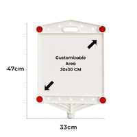 Berry 30x30cm empty reflective sign plate for road and construction safety