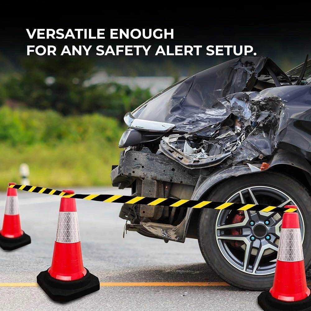 Heavy duty Berry traffic cone 50CM red with black base for traffic management