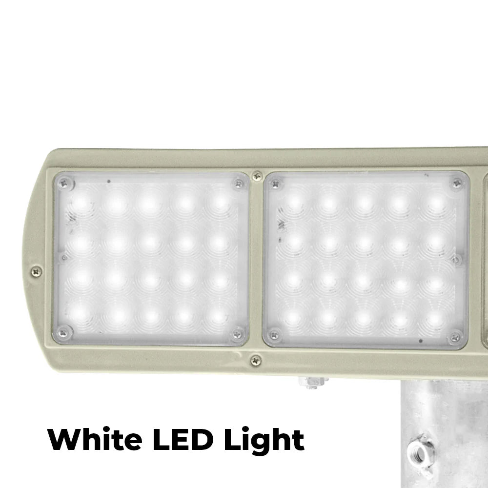 Heavy duty solar LED strobe light yellow white with 64 ultra LEDs for warning signals