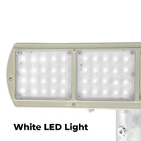 Heavy duty solar LED strobe light yellow white with 64 ultra LEDs for warning signals