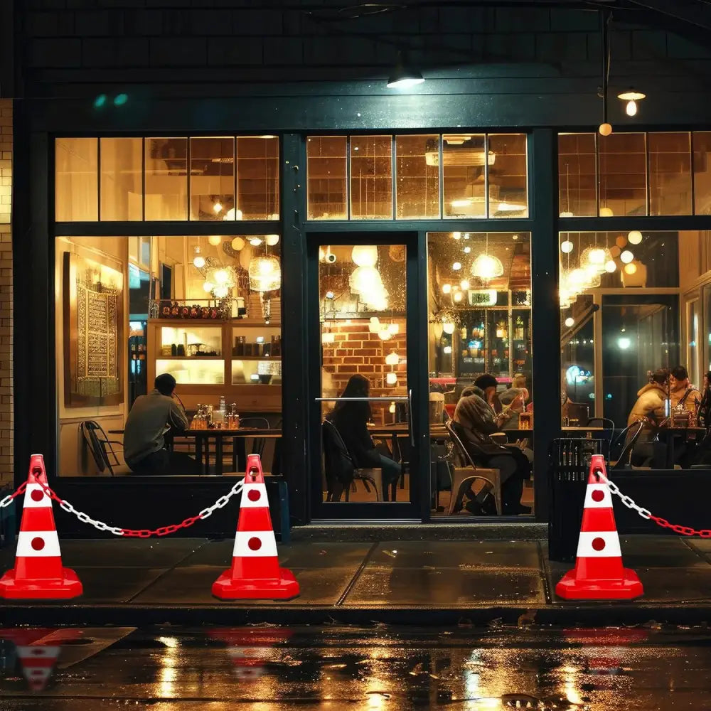 Heavy duty 62cm PVC reflective traffic cone for long term safety use