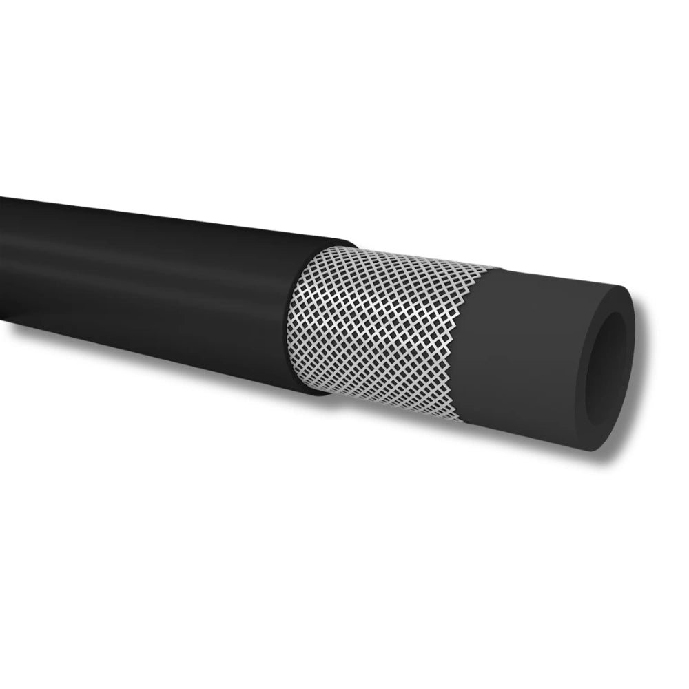 Mermaid 3/4 inch PVC air hose, 50 meters long, black, for industrial and workshop air supply
