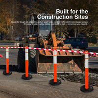 Safety posts 110 cm orange