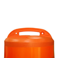 Orange plastic container