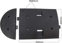 50CM black PVC reflective speed ramp road hump for traffic speed control
