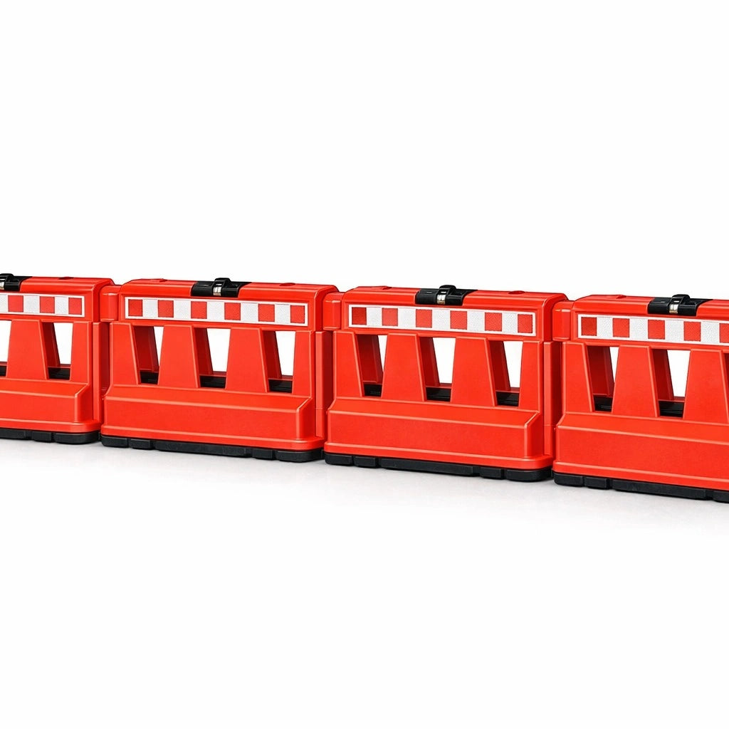 Red Berry reflective road safety barrier 100CM for construction areas