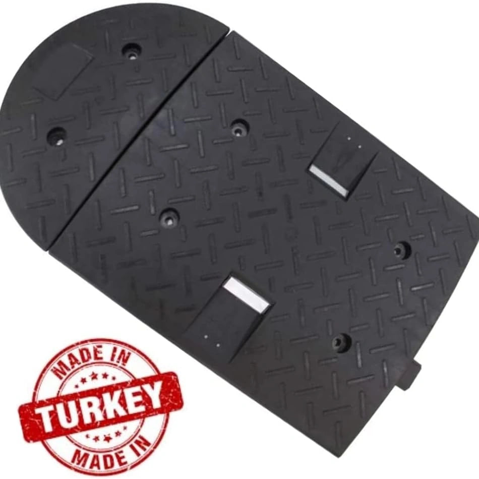 50CM black reflective PVC speed ramp for parking and road traffic control