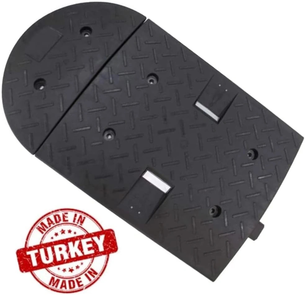 50CM black reflective PVC speed ramp for parking and road traffic control