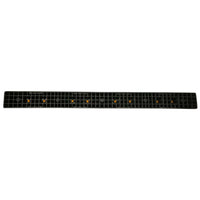 PPC reflective parking wheel stopper, 180cm, black and yellow for safety in parking areas