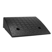 Rubber wheel curb ramp heavy duty for vehicle access and loading areas