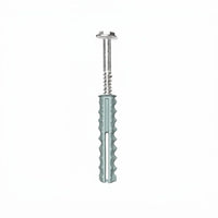 Metal screw on a white background
