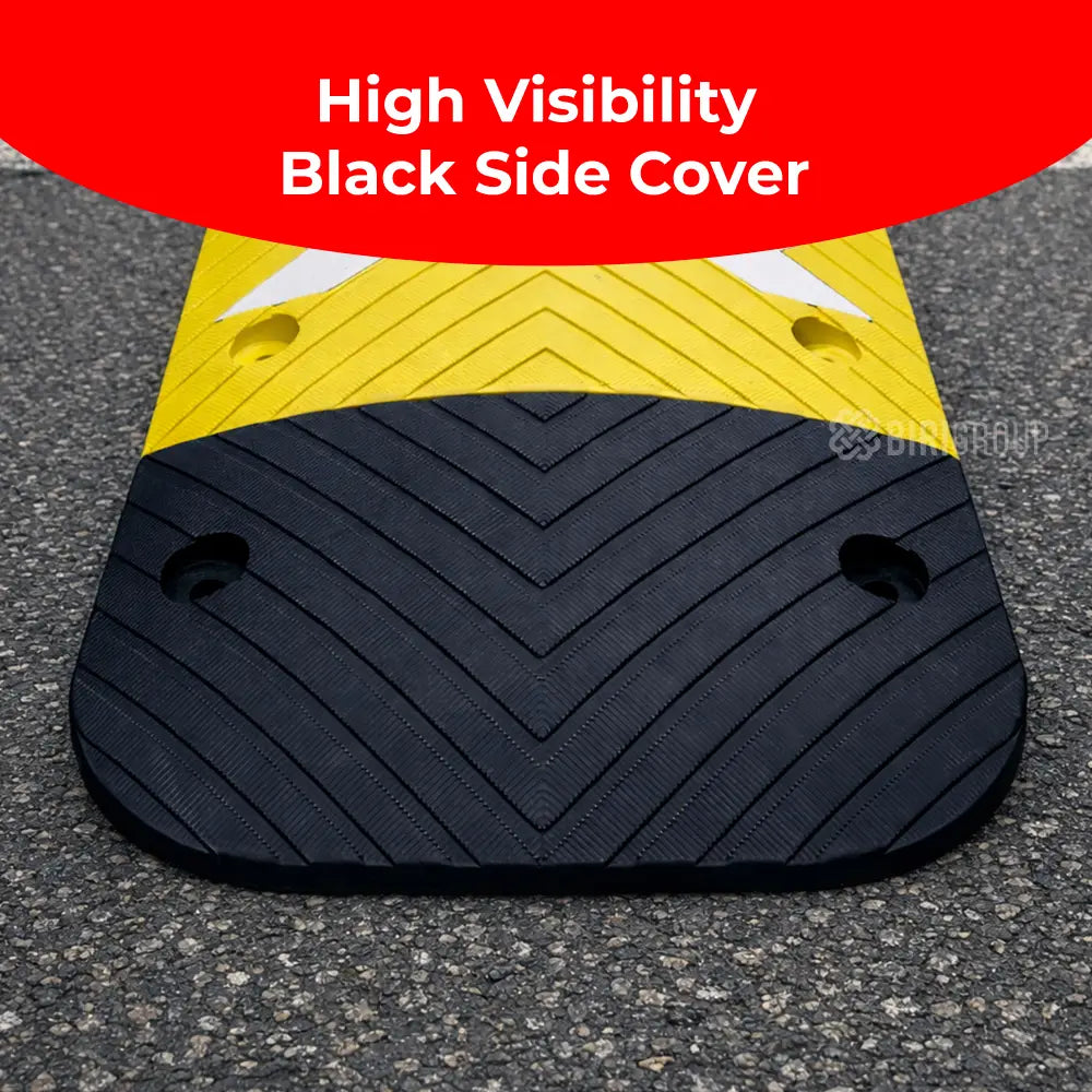 Traffic calming ramp end