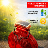 Solar powered warning light with cone base for roadworks and construction zones