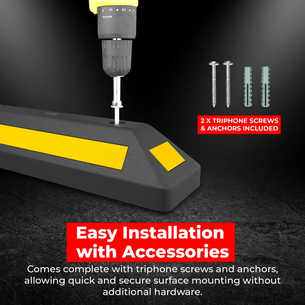 Wheel stop easy installion