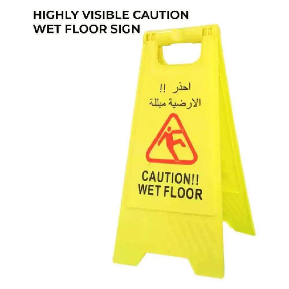 High visible wet floor sign