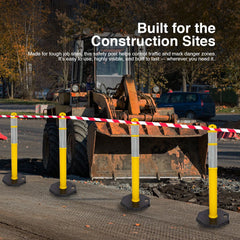 110cm traffic post yellow