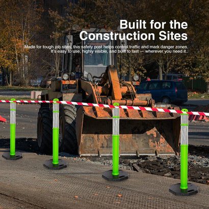 110cm traffic post green