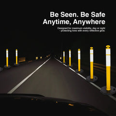 Yellow traffic lane divider