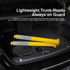 Yellow traffic post 110CM