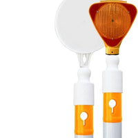 110CM yellow delineator post with weighted PVC base ideal for traffic control and safety zones