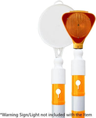 110CM yellow delineator post with weighted PVC base ideal for traffic control and safety zones